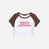 T-shirt « Meilleure ex-petite amie du monde »