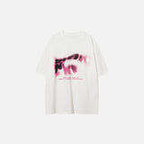 Abstraktes Schatten-Verwaschenes T-Shirt