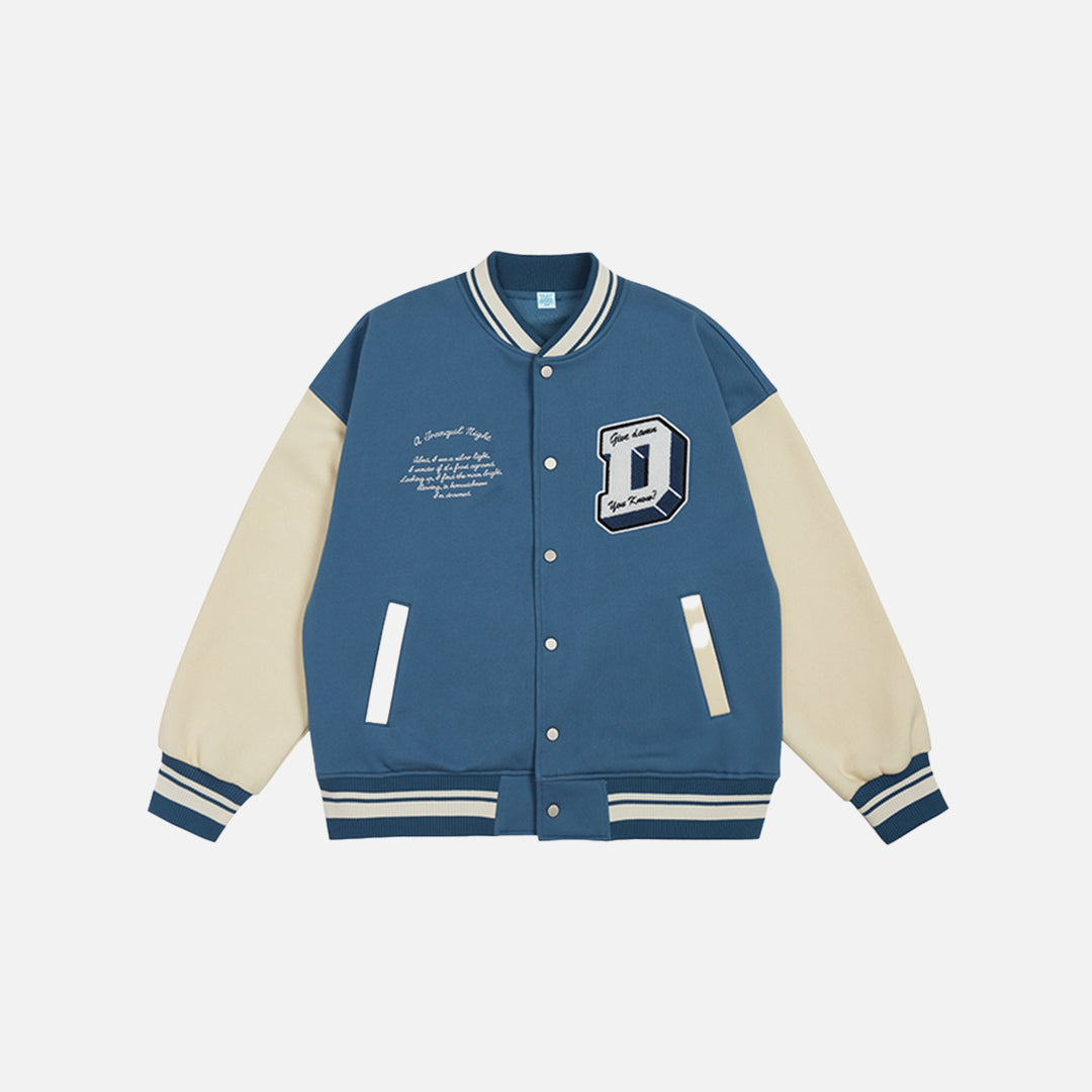 Don't Care Varsity Jacket