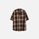 Women's Plaid Short-sleeved Shirt