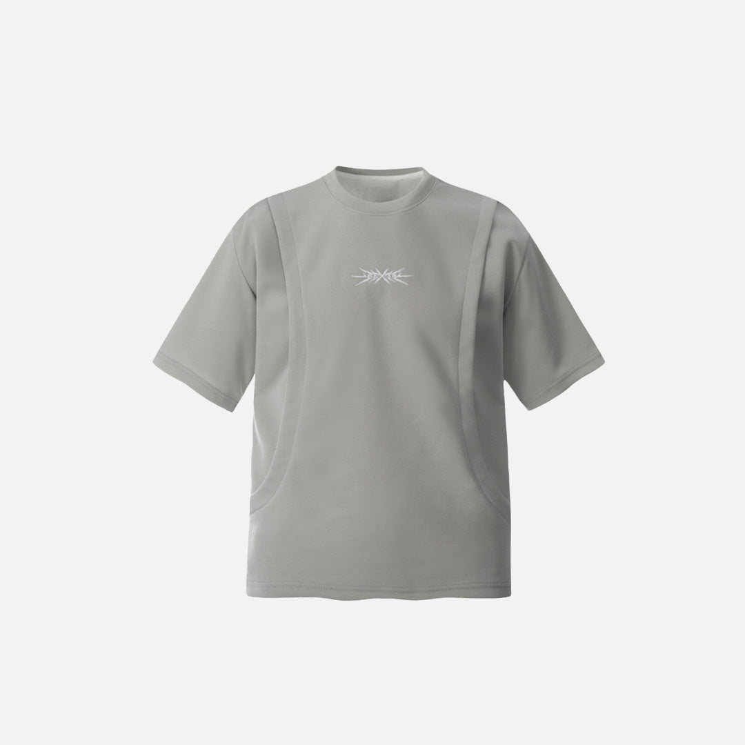 Casual Round Neck Stitched T-Shirt