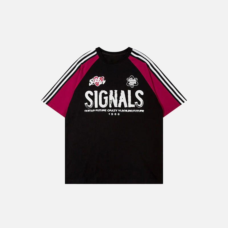 Sport-T-Shirt mit kontrastierenden Farbsignalen