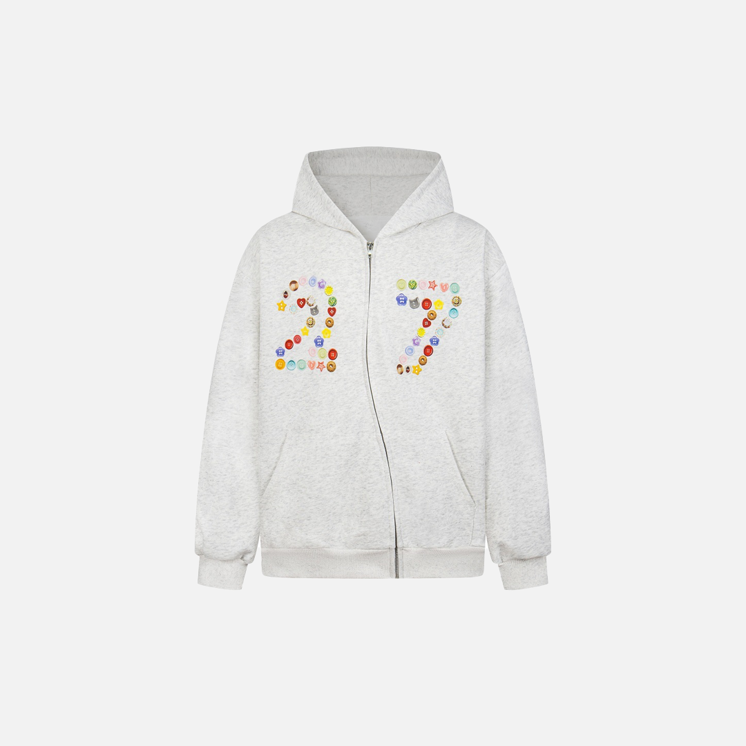 Unique Breathable Zipper Button Hooded Sweatshirt