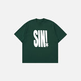 Women's Vintage Letter Print T-shirt