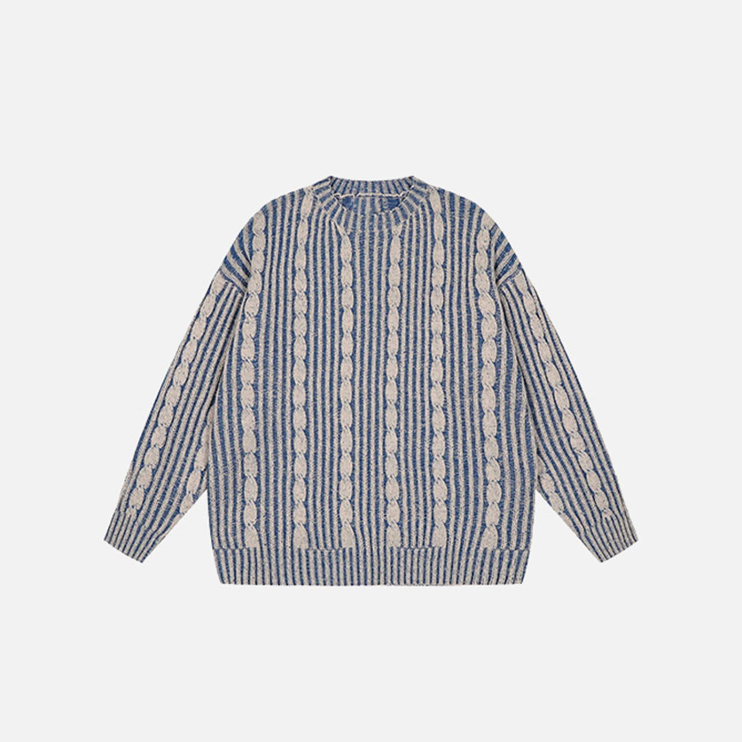 Vintage Stripes Loose Sweater