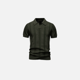 Polo en maille rayée respirante
