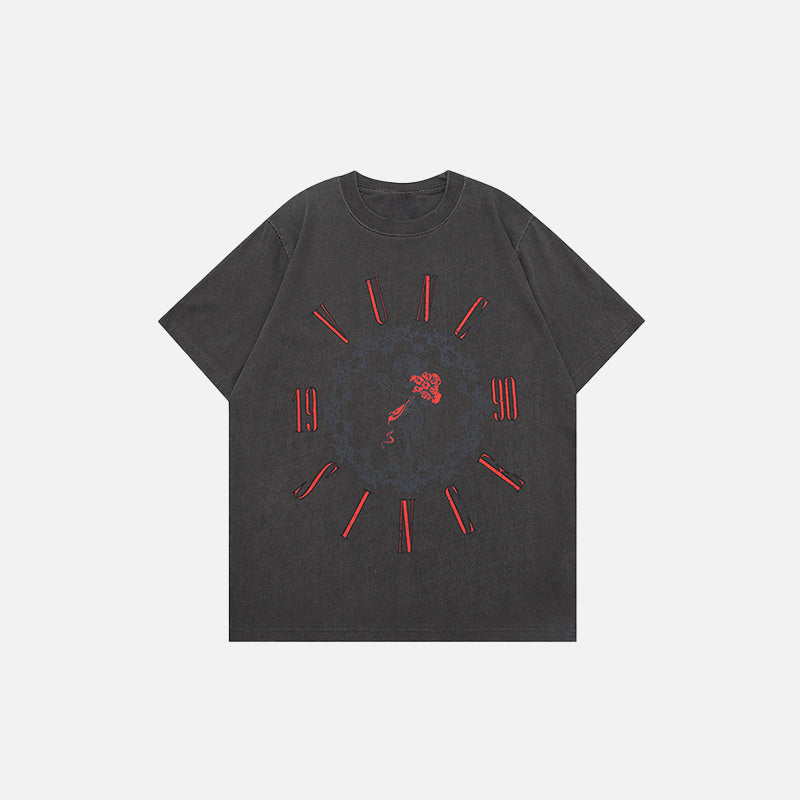 Y2K-Friedensblumen-T-Shirt