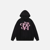 Sweat à capuche à imprimé lettres avec poche avant ample