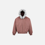Parka rembourrée à capuche style rétro hip-hop