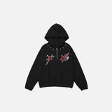 Loose Star Embroidery Hoodie