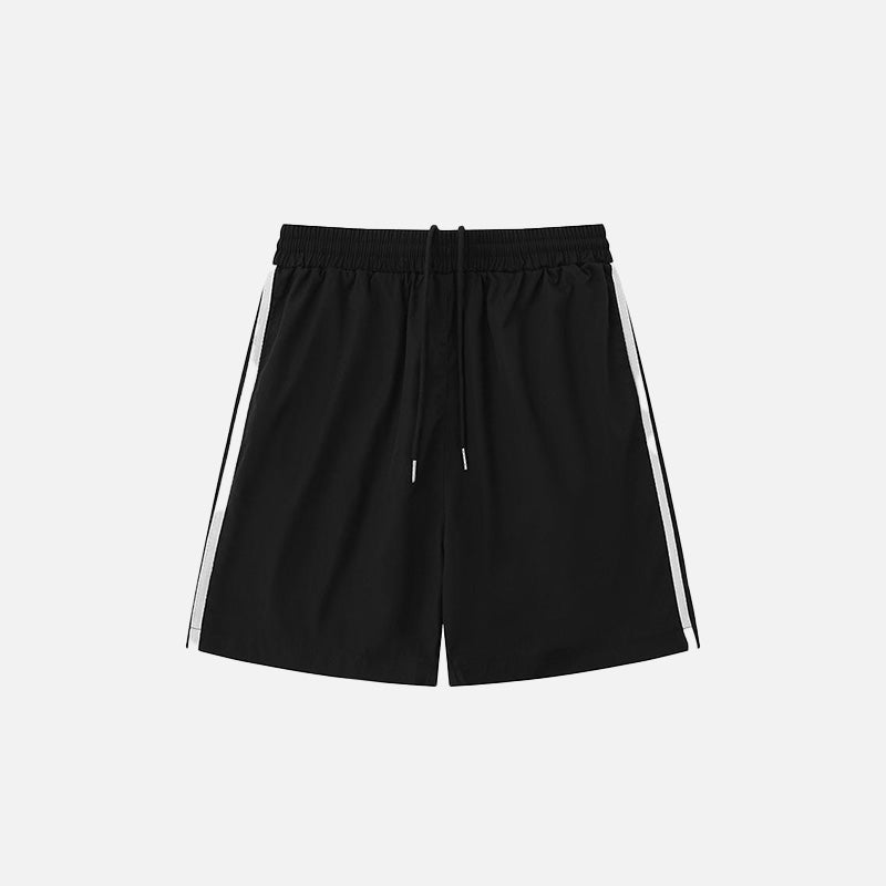 Side Striped Sports Shorts