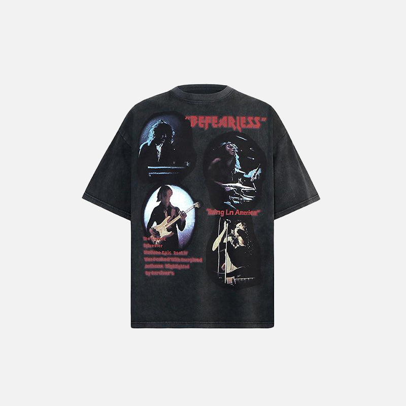 T-Shirt „Furchtlose Rocklegende“