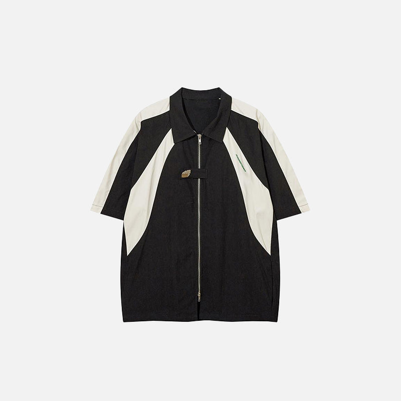 Chemise oversize bicolore