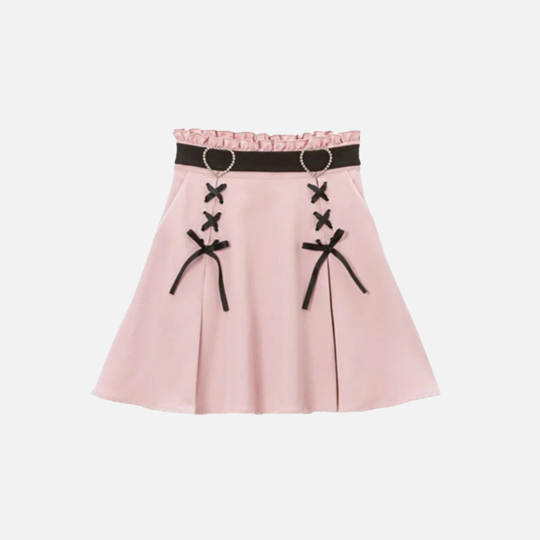 Sweet Girl High Waist Bandage Skirt