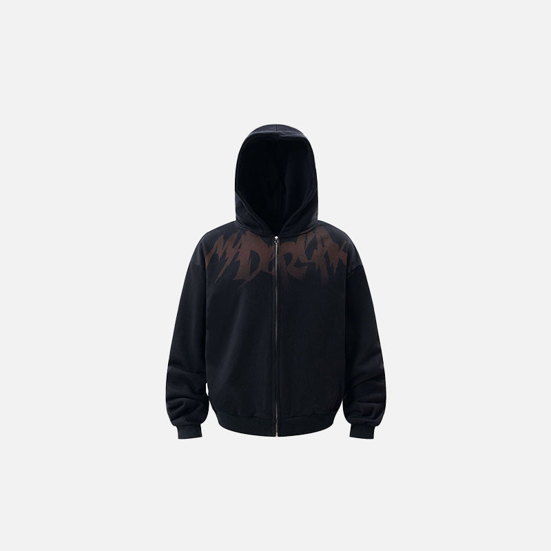 Y2K Dream Breaker Zip-Up Hoodie