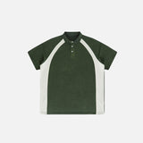 Y2k Washed Contrast Color Polo T-shirt