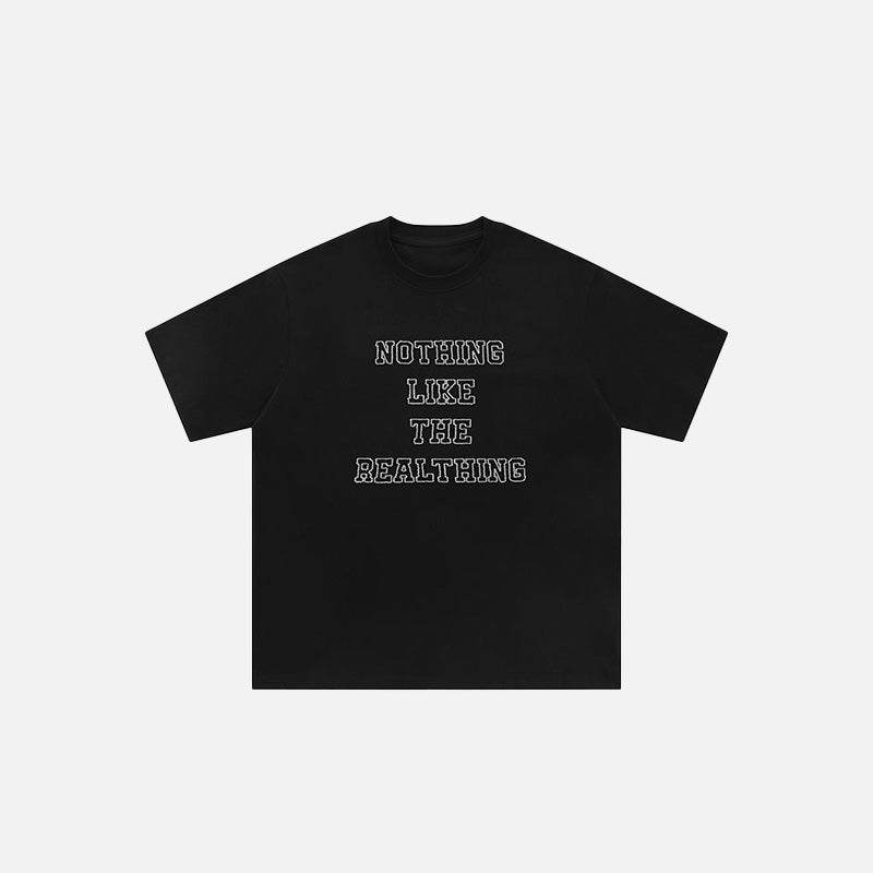 Übergroßes T-Shirt mit lockerer Buchstabenstickerei