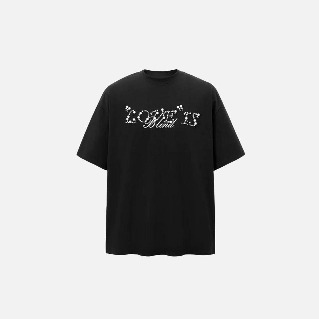 T-shirt graphique « L'amour est aveugle »