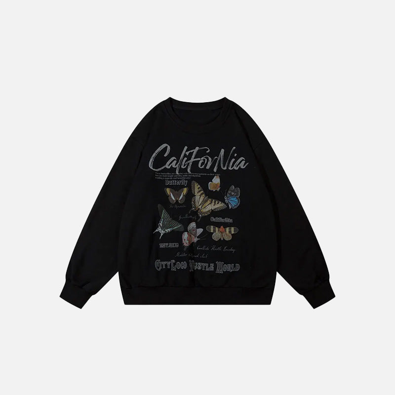 California Butterfly Garden Sweatshirt