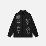 San Andreas Buchstaben-Print-Shirt
