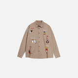 Chemise à carreaux à personnages