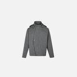 High-Collar Buttoned Jacket