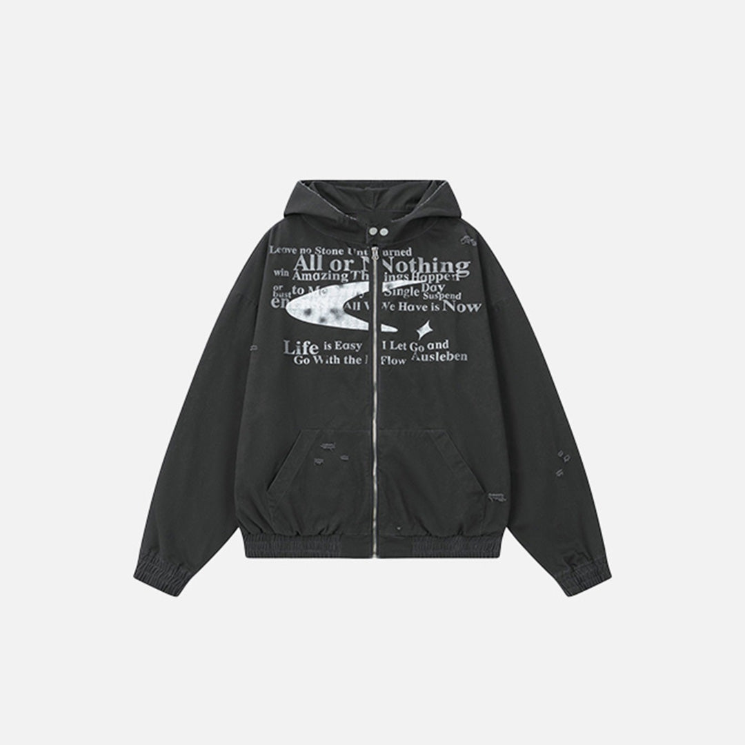 The All Or Nothing Zip-up Hoodie