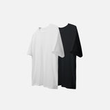Black And White Solid Color T-shirt