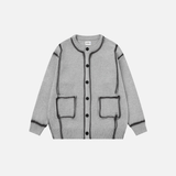 Schicker, trendiger Oversize-Strickcardigan für Herren