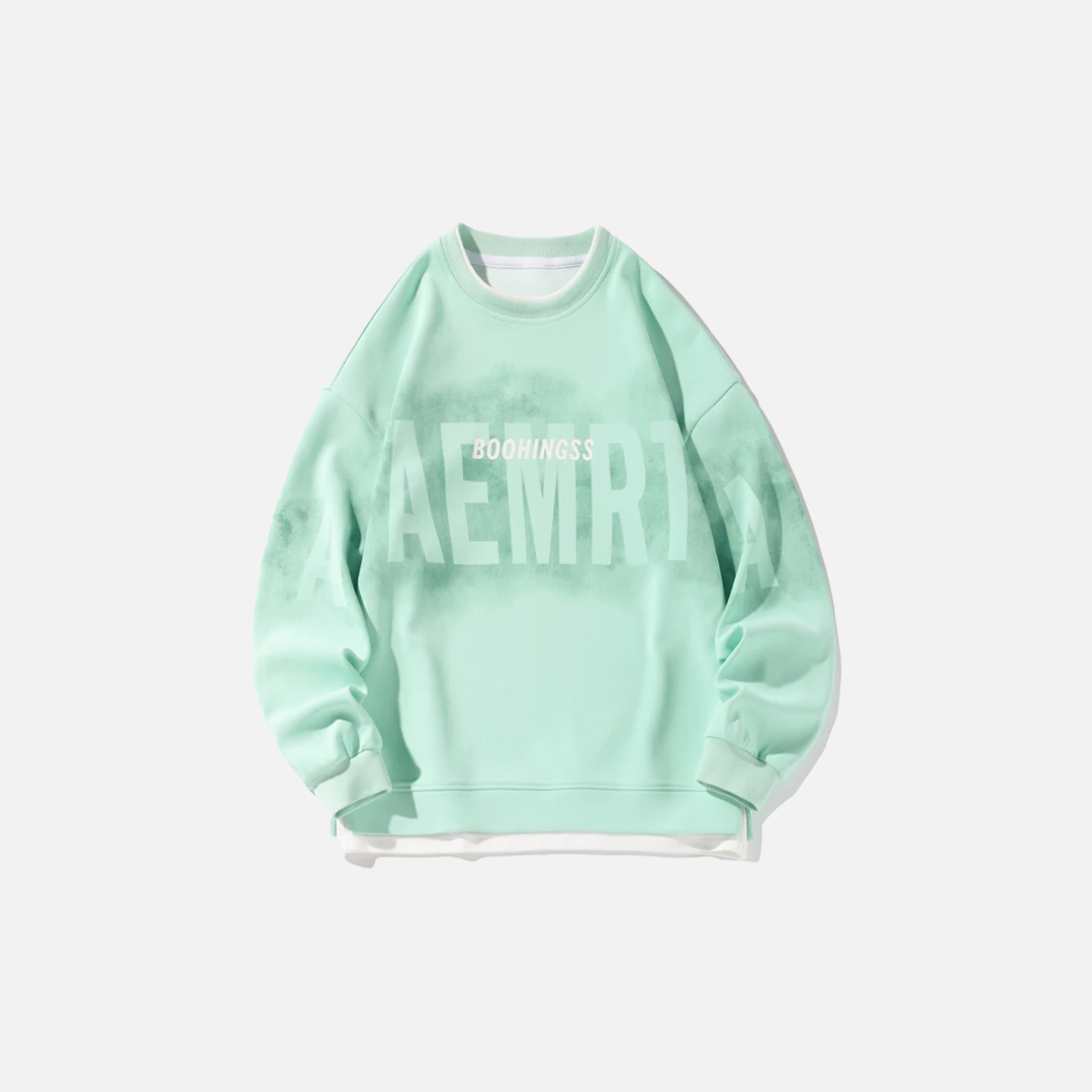 Premium Hip Hop Fake Two Piece Punk Sweatshirt
