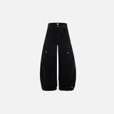 High Street Deconstructed Wide Leg Casual Jeans