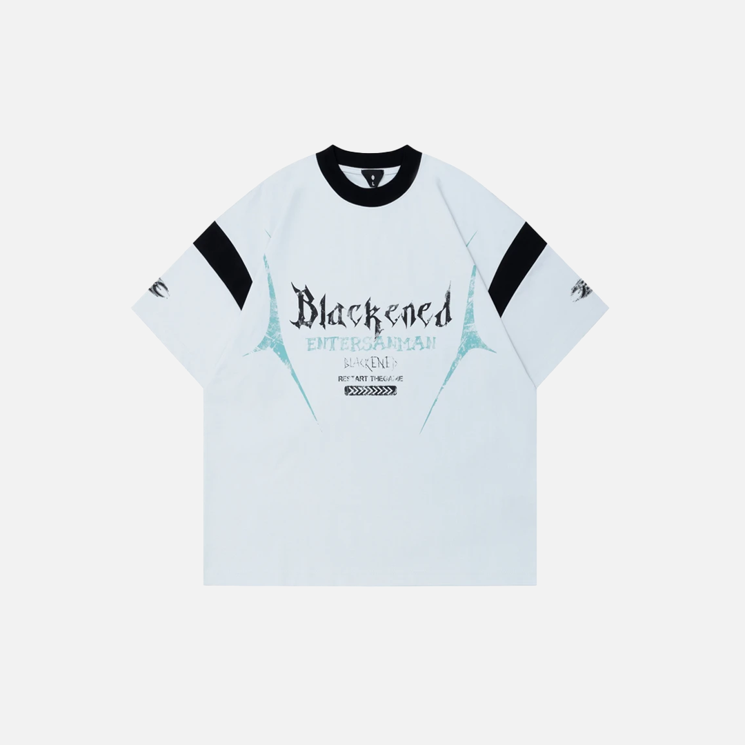 Y2K Chic Oversized Letter Print Short Sleeve T-Shirt