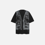 Vintage Graphic Denim Tank T-Shirt