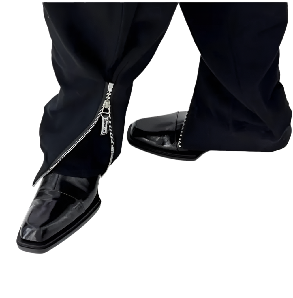 Thick Sole Chelsea Tip Height Leather Shoes