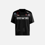 Effortless Mesh Patchwork Embroidered Jersey T-Shirt