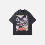 Vintage Hip-Hop-T-Shirt mit Grafikprint