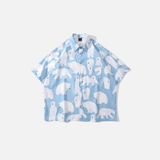 Chemise ample surdimensionnée à l'effigie d'un ours polaire japonais