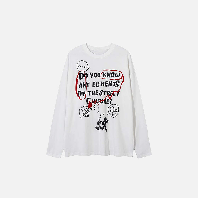 Street Culture Elements Grafik-T-Shirt