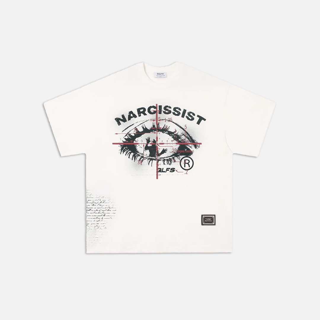 グラフィックアイプリント ルーズコットン半袖Tシャツ