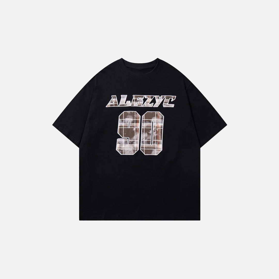 Y2K Plaid 90 Sports T-shirt