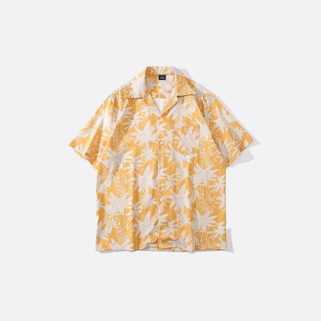 Floral High-End Trendy Short Sleeved Shirt