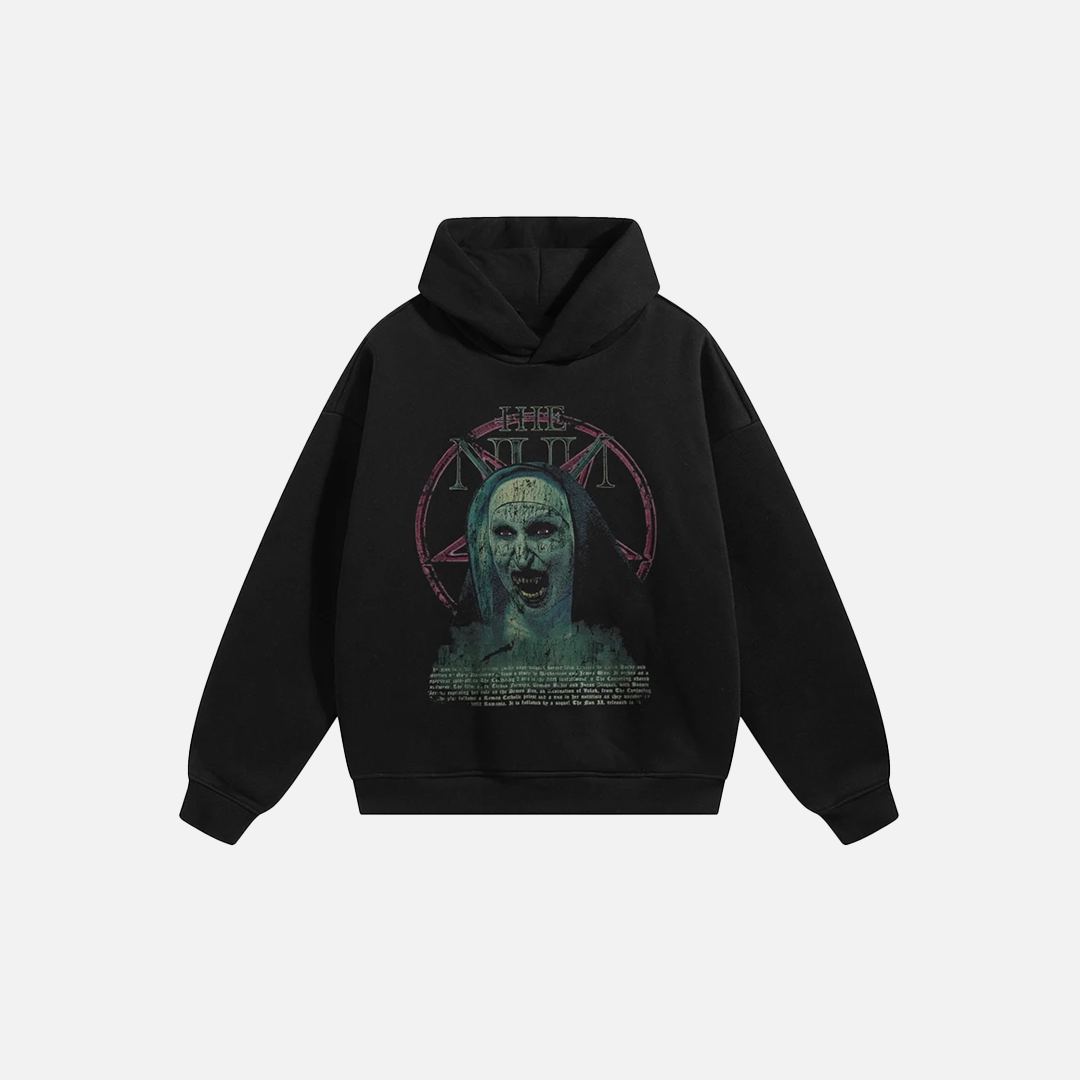 Vintage The Nun Retro Graphic Hoodie
