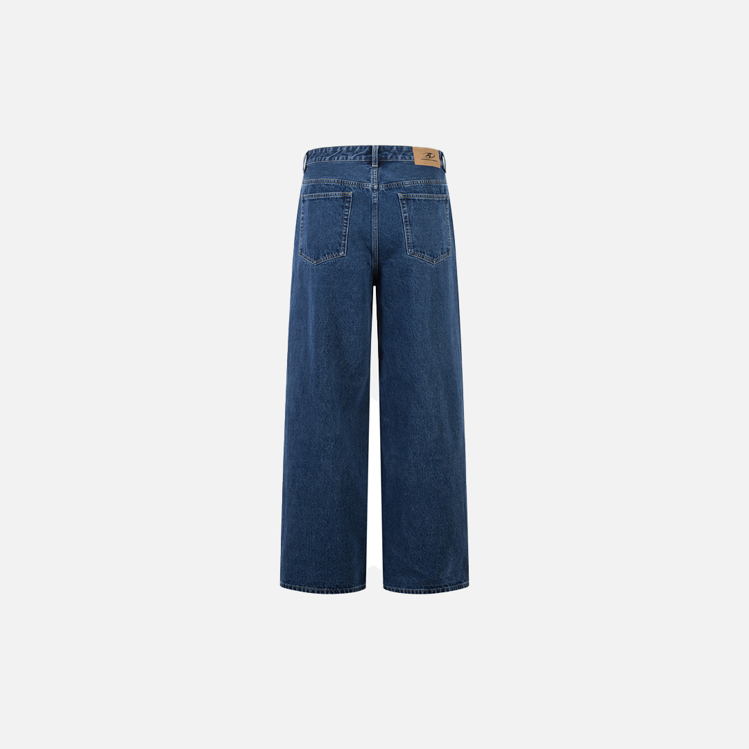 Y2K American Style Button-Fly Denim Straight Leg Jeans