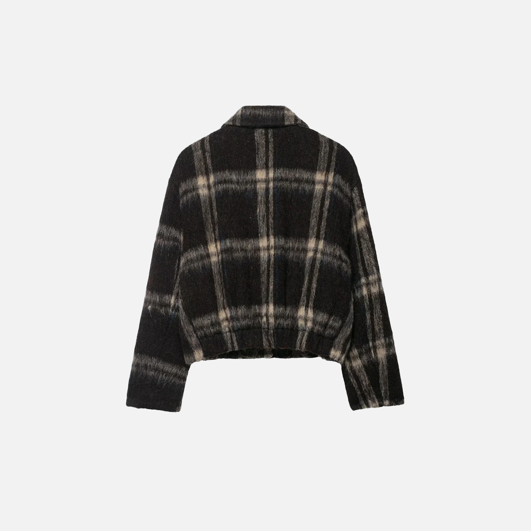 Trendy Stylish Slim Fit Plaid Wool Jacket