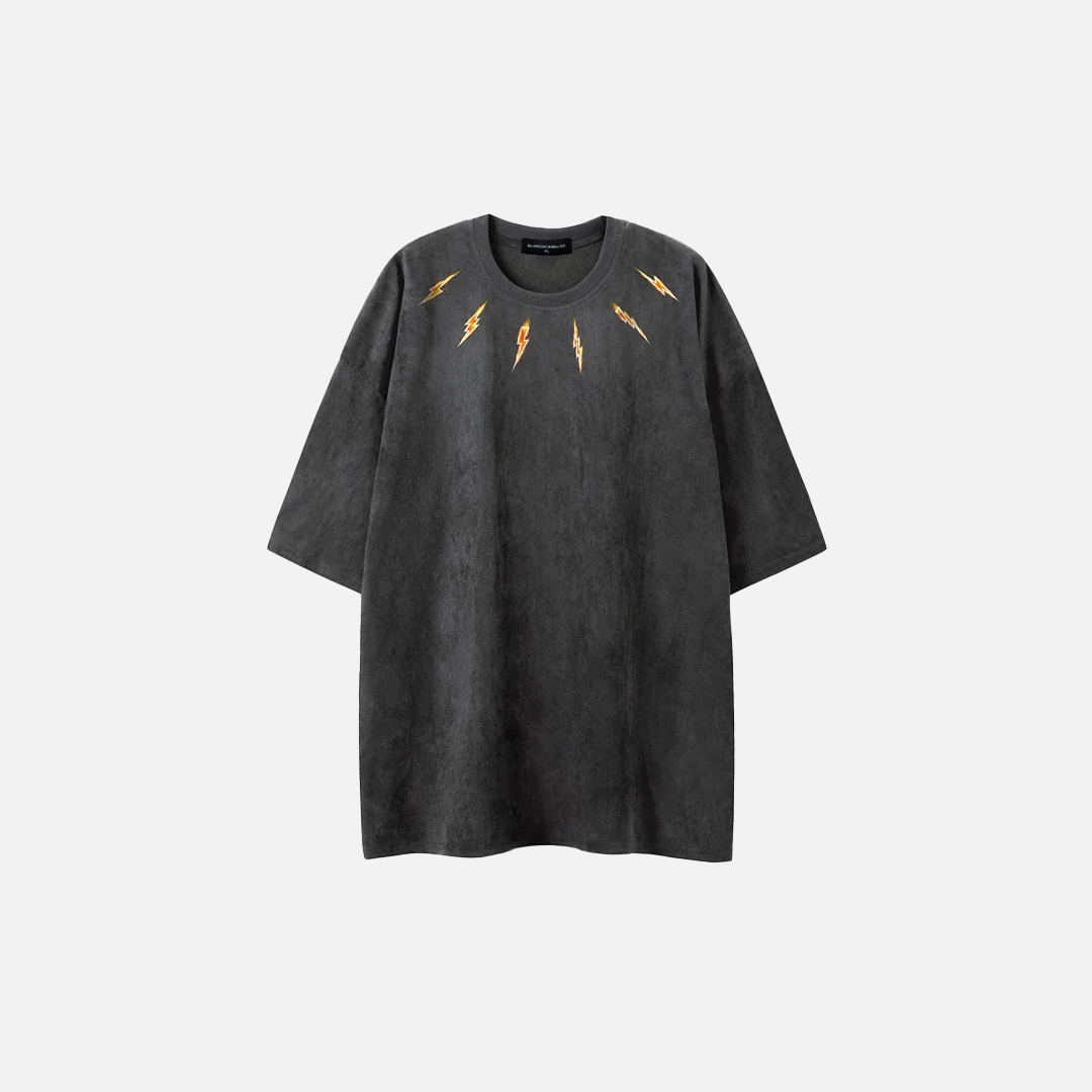 Unique Streetwear Flame Graffiti Hip Hop T-Shirt