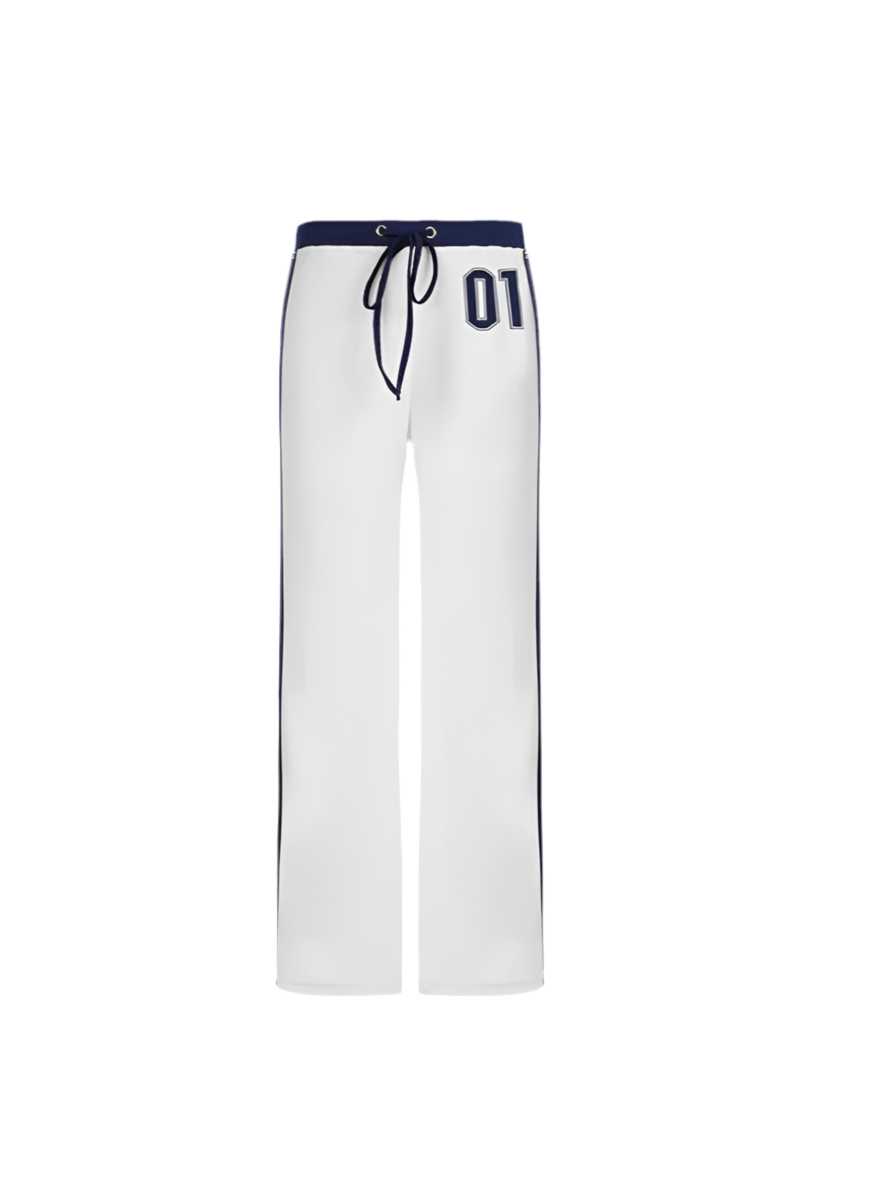 Y2K Wide-Leg Athletic Sweatpants