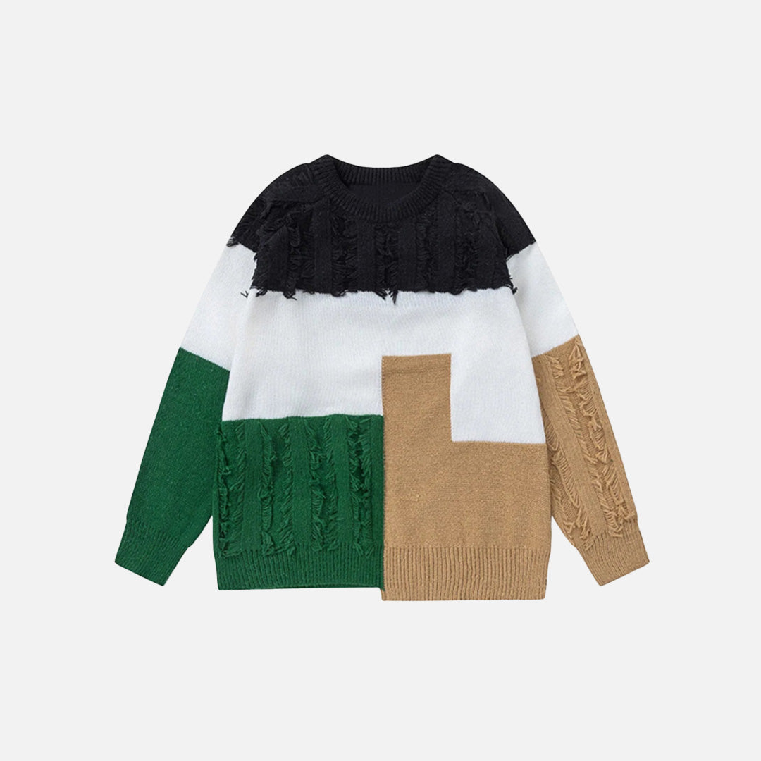 Patchwork Mosaic Harmony Sweater