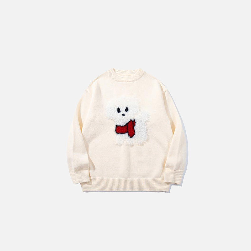 Fall Puppy Knitted Sweater