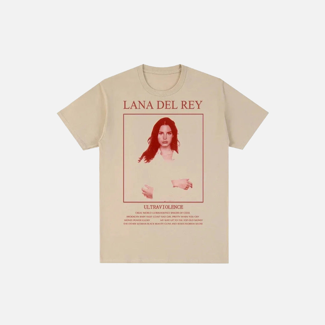 T-shirt vintage imprimé Lana Del Rey