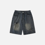 Y2K Vintage Spider Graphic Shorts